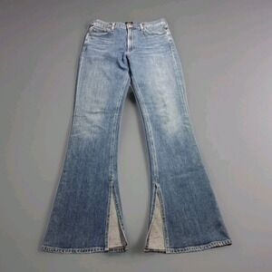 Citizens Of Humanity Georgia High Rise Bootcut Jean Spilt Hem Medium Wash SZ 28